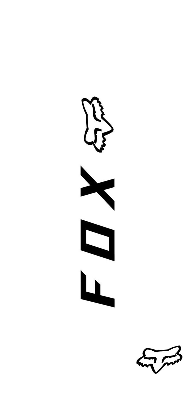 an image of the word fox written in black and white