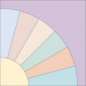 an image of a color wheel with pastel colors