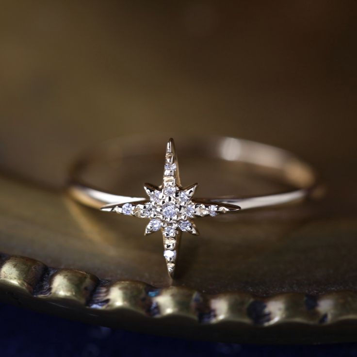 14k gold starburst diamond ring /  diamond cluster ring / delicate diamond ring / unique engagement ring / sb-r101 / Ready to ship by EnveroJewelry on Etsy https://www.etsy.com/listing/225620586/14k-gold-starburst-diamond-ring-diamond Wednesday Dresses, Starburst Diamond Ring, Gold Starburst, Gold Diamond Wedding Band, Unique Diamond Rings, Morganite Engagement Ring, Diamond Cluster Ring, Sea Glass Jewelry, Diamond Cluster