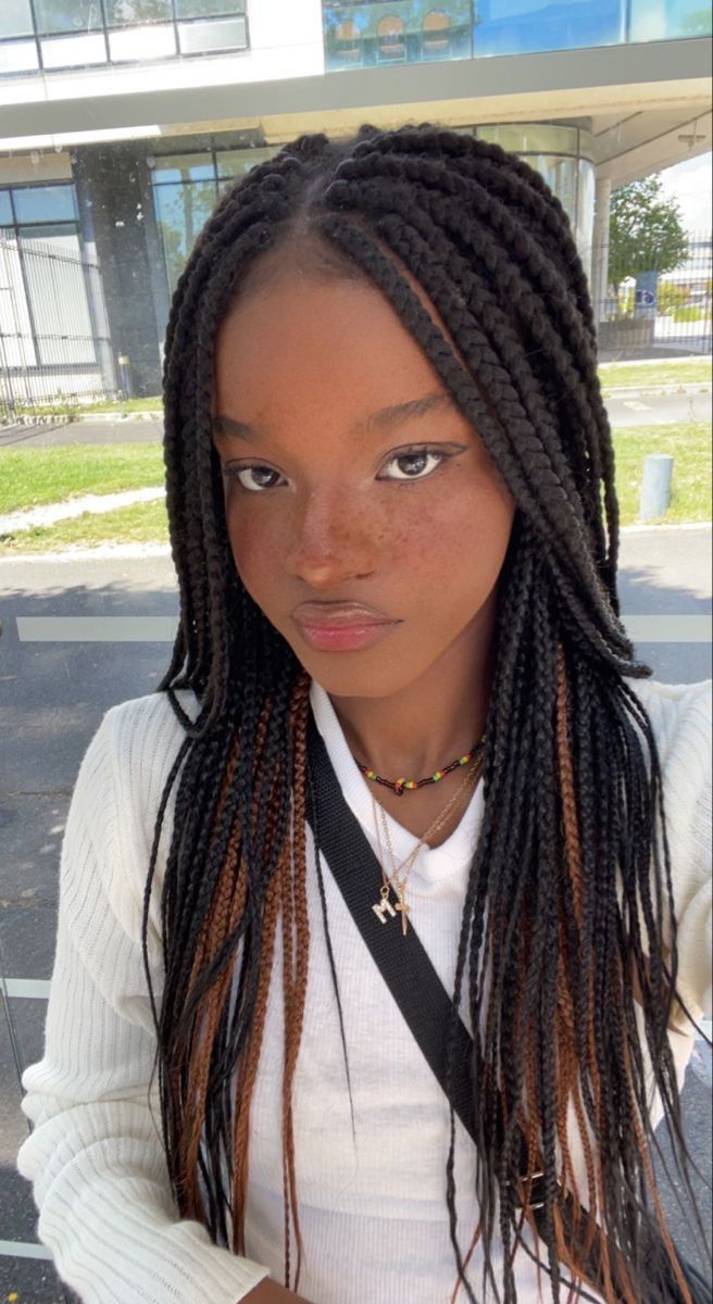 Trendy Braids Black Women, Straight Braids For Black Women, Black Ppl Hairstyles, Braided Hairstyles For Black Women Box Braids, Hair Styles Black Girls Ideas Braids, Black People Hairstyles Braids, Latest Hairstyles For Black Women, Braid Ideas For Black Women, Box Braids Ideas