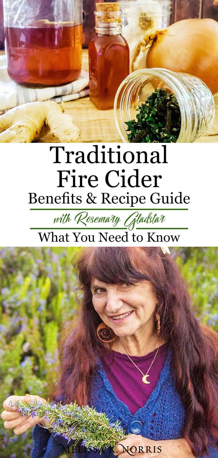 the cover of traditional fire cider benefits and recipe guide with an image of a woman holding