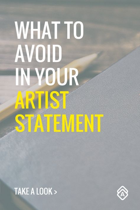 an open book with the title what to avoid in your artist statement