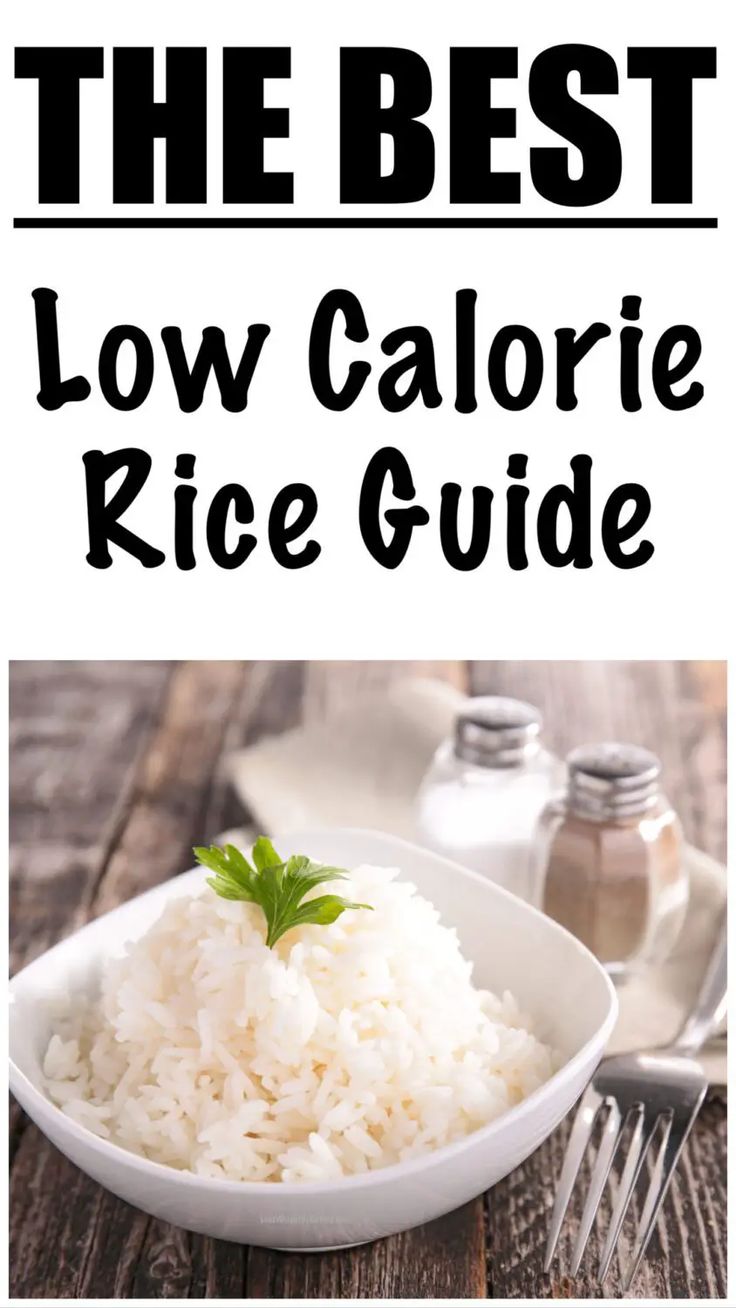 the best low calorie rice guide