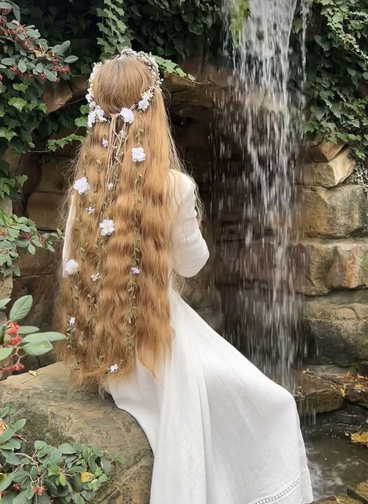 Sonya Sedova, Fairy Hair, Princess Core, Fantasy Portraits, Fantasy Hair, Princess Aesthetic, 50 Shades, Aesthetic Hair, Beautiful Flower