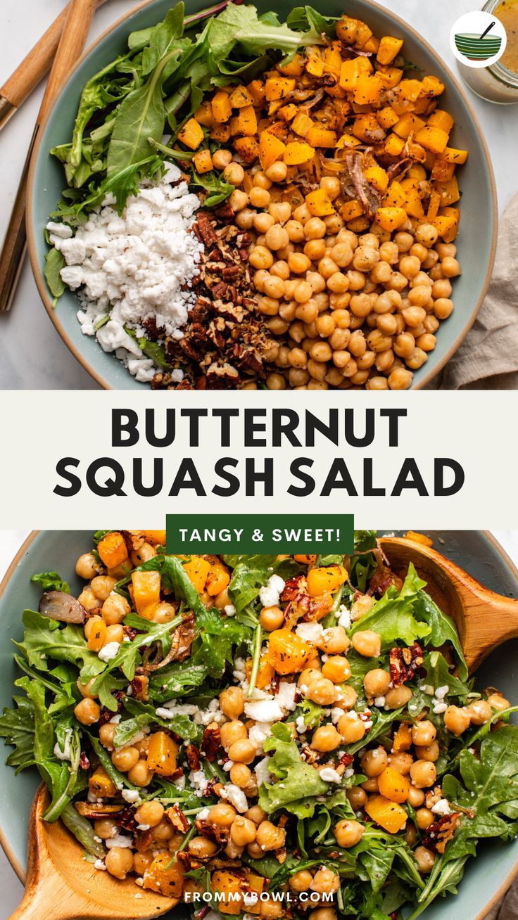 butternut squash salad with tangy and sweet potatoes is the perfect side dish for any meal