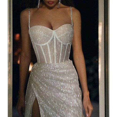 Sparkle Corset Dress, After Prom Dress Short, Sparkly Corset Wedding Dress, Mermaid Corset Dress, Red Corset Top Prom Dress, Reception Dress Glitter, Rehearsal Dinner Dress Bride, Trending Prom Dresses 2024, Korsett Dress