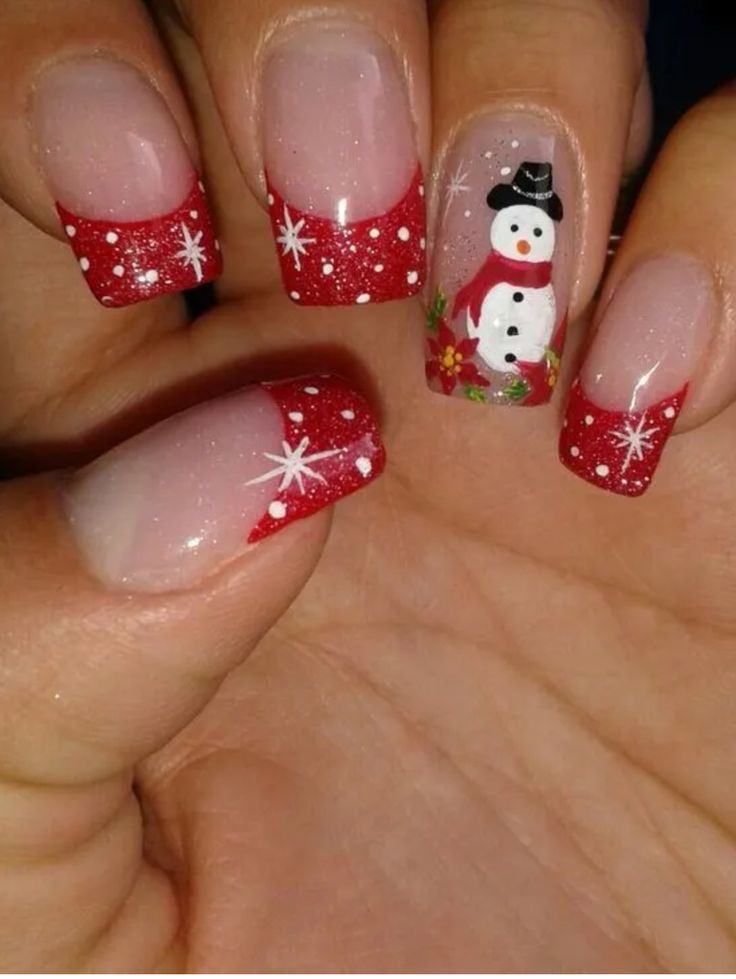 Xmas Nail Art, Fancy Nails Designs, Winter Nails Acrylic, Cute Christmas Nails, Christmas Nails Easy, Christmas Gel Nails, Christmas Nail Art Designs, Short Acrylic Nails Designs, Nail Designs Glitter