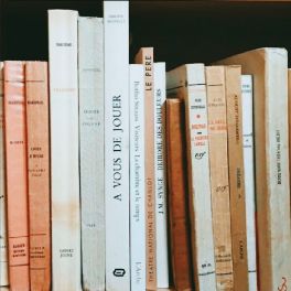 there are many books on the shelf together