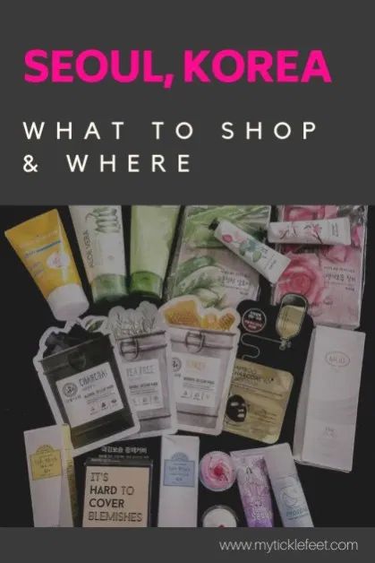 the seoul korea what to shop and where to buy korean skin care products on sale