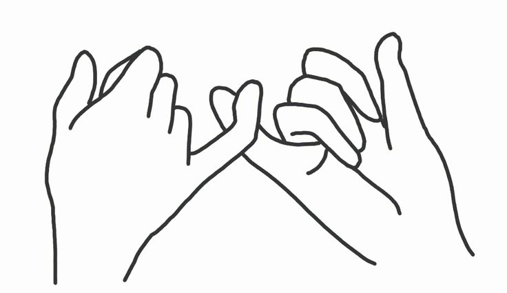 two hands holding each other with their fingers