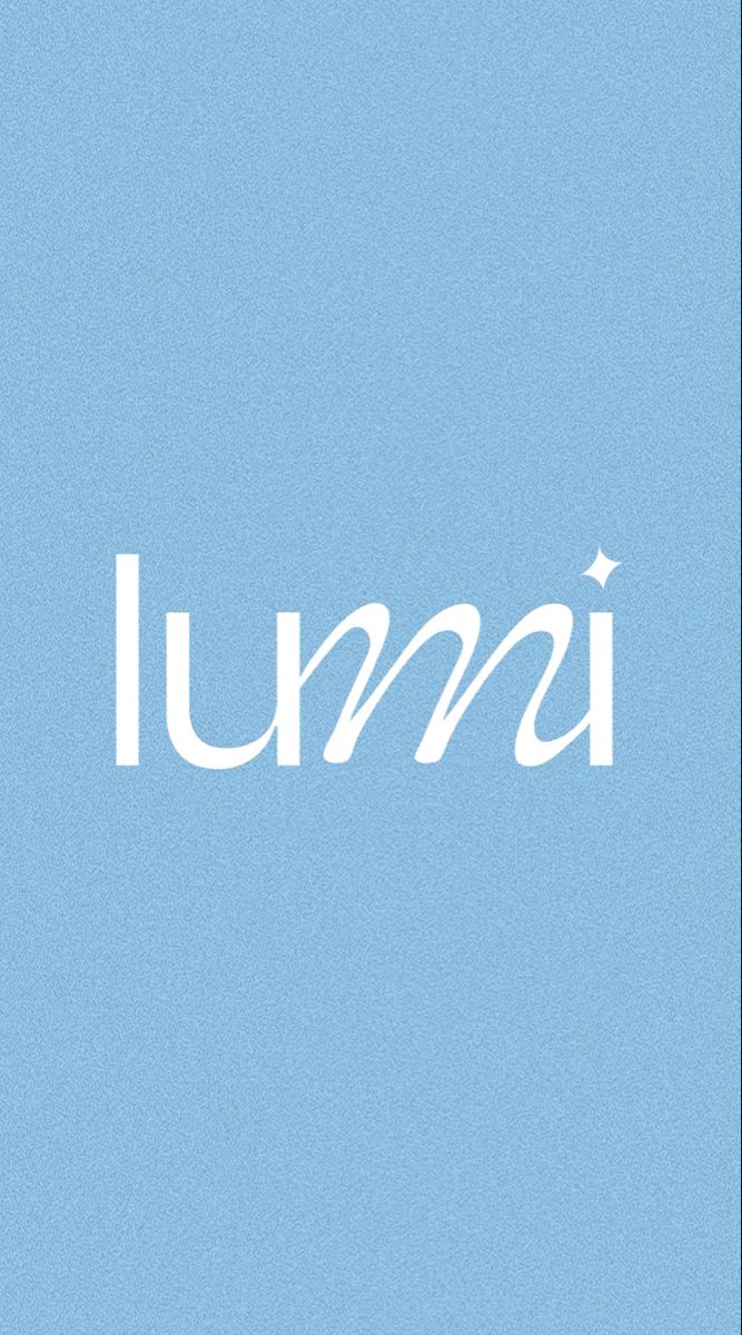 the word luma written in white on a blue background