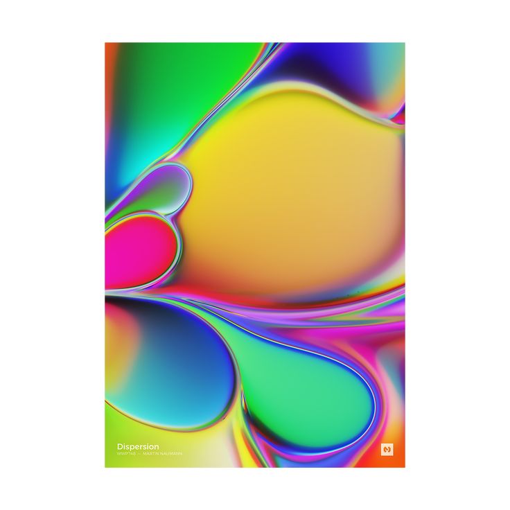 an abstract painting with multicolored shapes