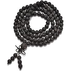 Product: MALA BEADS Category: Religious Items Weight: 1 OZ SKU: RI6012 Mala beads, commonly known as a Japa Mala or simply a mala, are a type of prayer beads. Prayer beads have been used for centuries by a range of religions, from Hinduism to Catholicism. Mala beads can help you with different aspects of meditation, which is linked to a range of health benefits. Meditation can help reduce stress levels, improve sleep, and lower blood pressure, among other things. Spiritual Black Beads Mala For Meditation, Black Beads Mala For Meditation, Black Beaded Mala For Meditation, Meditation Beaded Rosary Bracelet, Beaded Rosary Bracelet For Meditation, Traditional Black Beads For Meditation, Traditional Polished Beads Rosary For Meditation, Traditional Gemstone Beads Rosary For Meditation, Black Mala With 8mm Beads