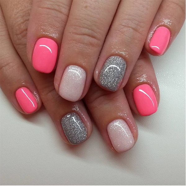 Summer Gel Nails, Manicure Colors, Short Gel Nails, Cute Gel Nails, Super Nails, Design Nails, Gel Nail Design, Nail Tattoo, Shellac Nails