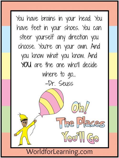 the dr seuss poem with an image of a person holding a balloon