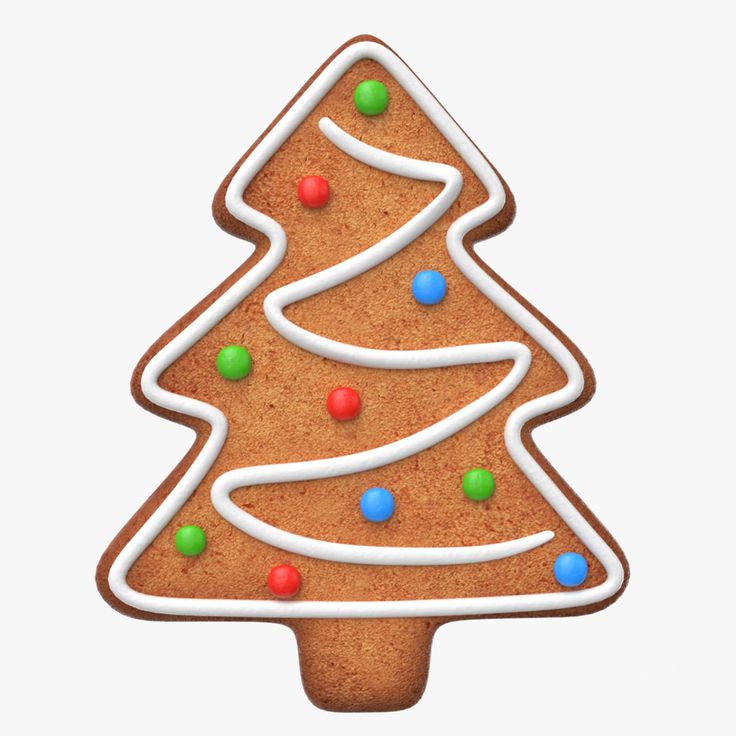 a cookie shaped like a christmas tree