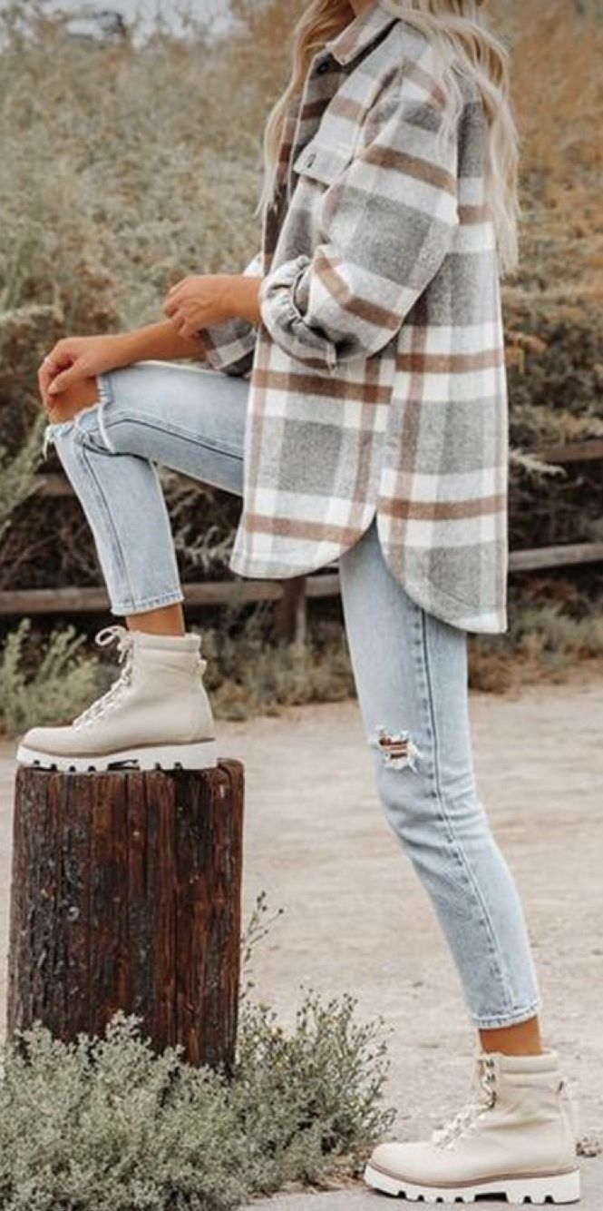 Flannel Jacket Women's, Plaid Jacket Women, Plaid Wool Coat, Flannel Jacket, Sleeves Clothing, Fall Fits, Plaid Jacket, Fall Clothes, Fall Winter Style