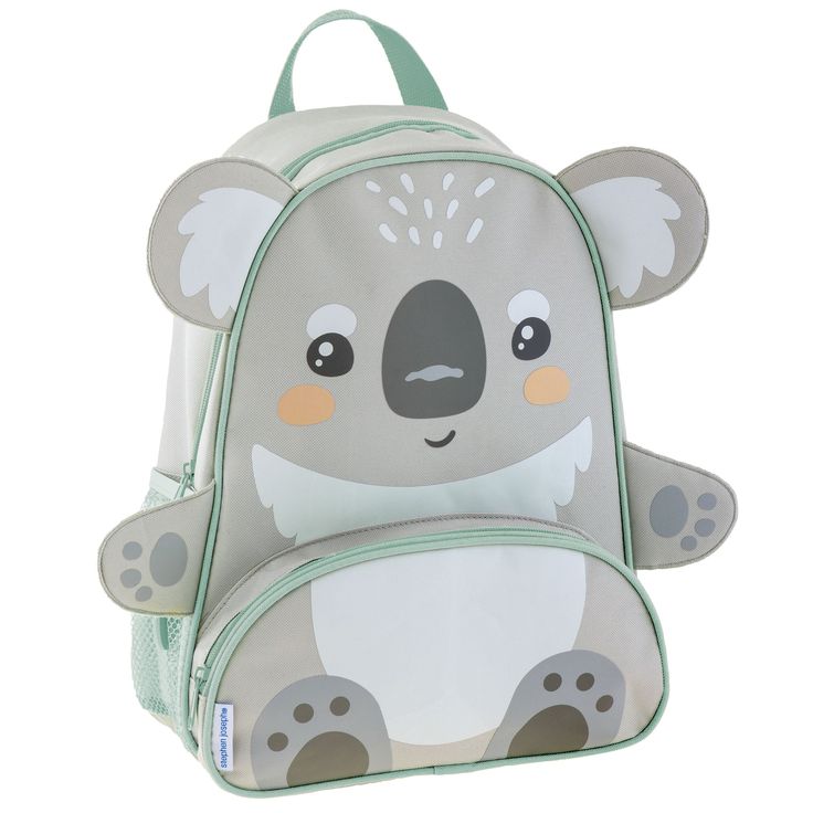 Ensure your child makes a great first impression at school and give them loads of confidence with a Stephen Joseph Sidekick Backpack. They’ll love having this fun and colorful buddy that all their friends will enjoy talking about and playing with. There’s plenty of room for all their books and lunch box, and even a front pocket that is the perfect size for pens and pencils. Plus, you’ll know their little shoulders are comfortable with the cushioned and adjustable straps.Want to make it even more Playful Green Backpack For Playtime, Green Playful Backpack For Playtime, Fun Playtime Backpack, Playful Backpack For Back To School, Cute Standard Backpack For Playtime, Cute Backpack For Back To School And Playtime, Cute Backpack For Playtime And Back To School, Playful Backpack For Back To School And Outdoor Activities, Fun Green Backpack For Back To School