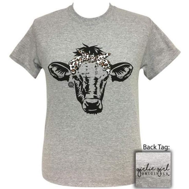 Shipping from the US. Easy 30 day return policy, 100% cotton, Double-needle neck, sleeves and hem; Roomy Unisex Fit. Preppy Shorts, Cow Tshirt, Girlie Girl, Grey Leopard, Cow Shirt, Girlie Style, Bandana Print, Knit Tees, Grey Shorts