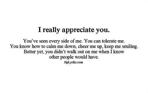 a quote that says i really appreciate you