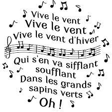 an illustration with musical notes in french