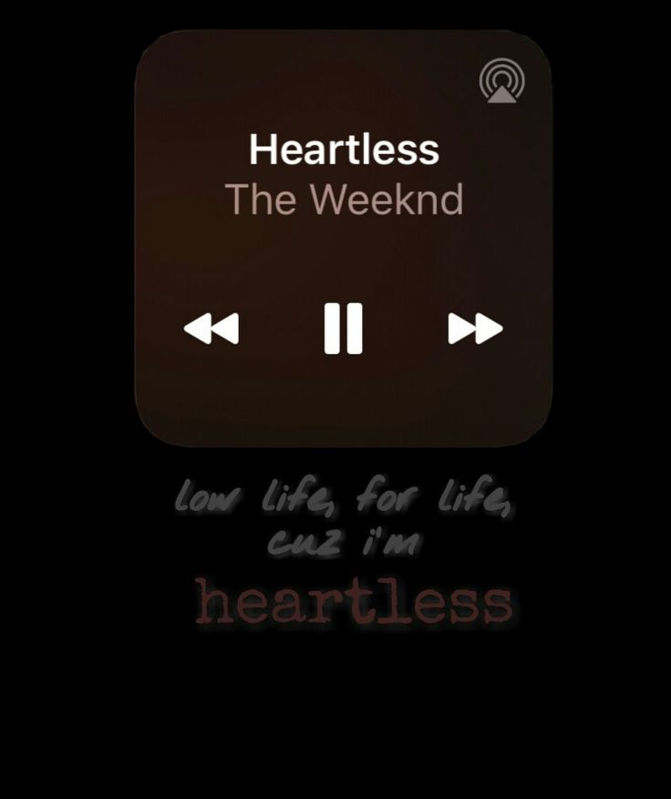 an iphone with the words heartless on it's screen and two arrows pointing up to