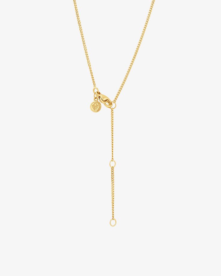 Made in 18K gold over brass Adjustable chain length: 22 to 24 inches; 55 + 2.5 + 2.5 cms Chain only — charms sold separately Medical Professionals, Curb Chain, Cable Chain, Chain Lengths, Chain Length, Gold Vermeil, Charm Necklace, 18k Gold, Gold Plate