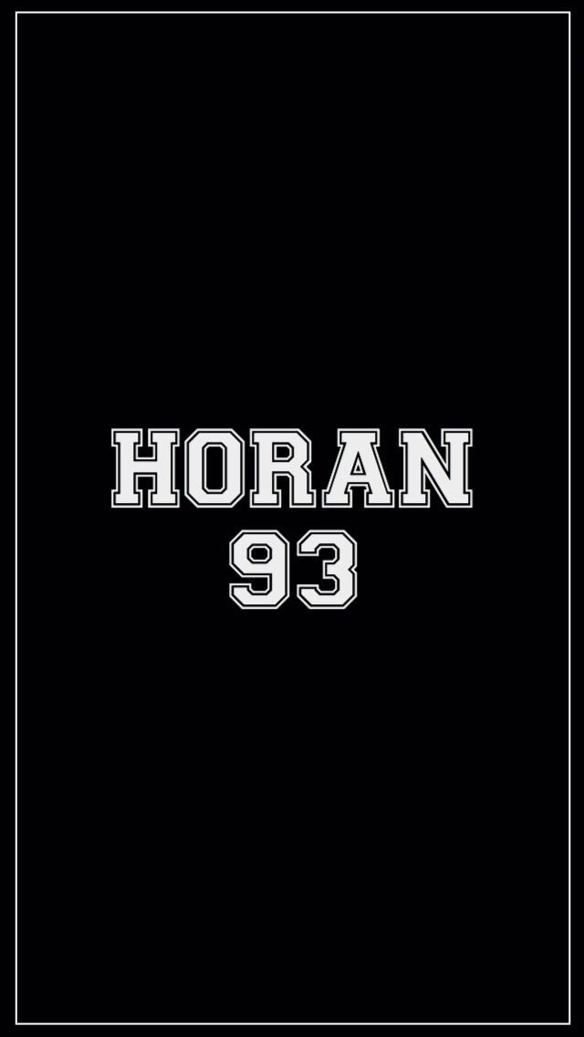 the logo for horan's 92, which has been changed to black and white