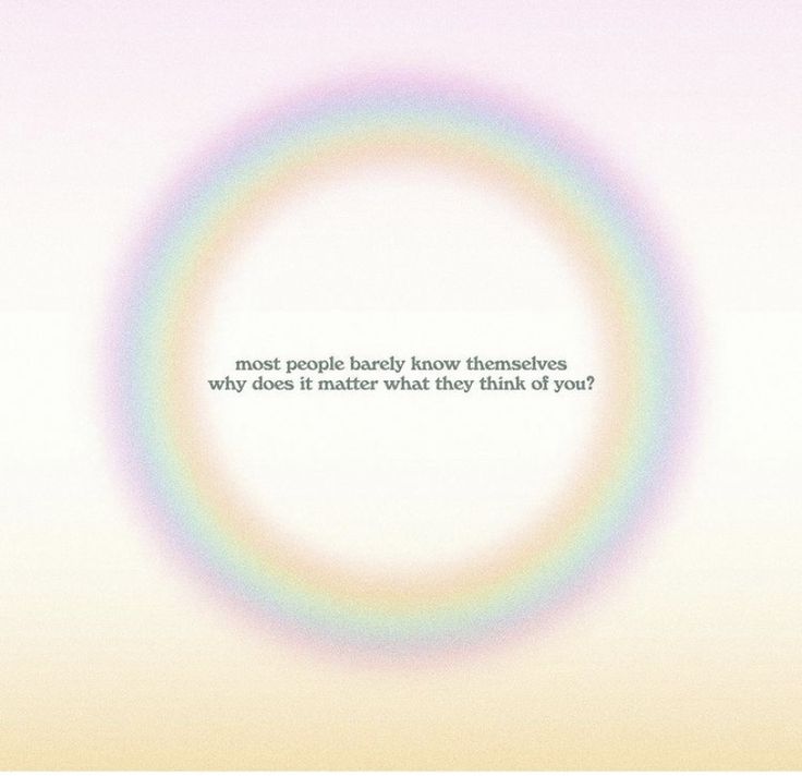 a rainbow colored circle with the words most people probably know themselves why they're aware about what that is your?