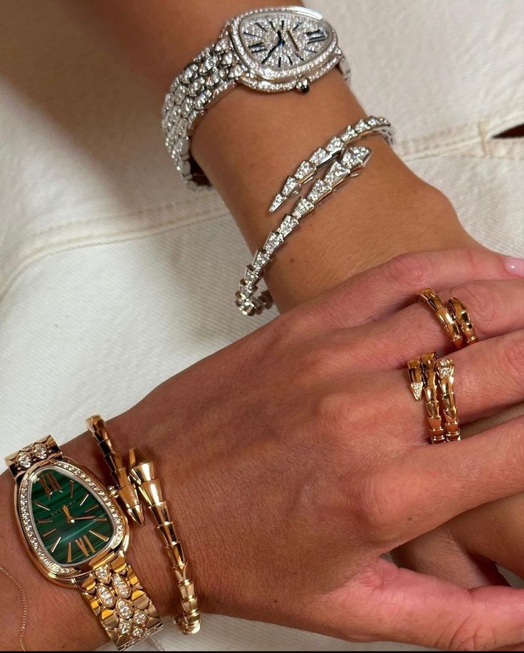 Follow Kelsie for more 🩷 Lady Rolex Watch, Watches Aesthetic Woman, Designer Jewelry High End, Bulgari Aesthetic, Bulgari Bracelet, Luxury Gold Jewelry, Bulgari Watch, Bvlgari Jewelry, Wrist Jewelry