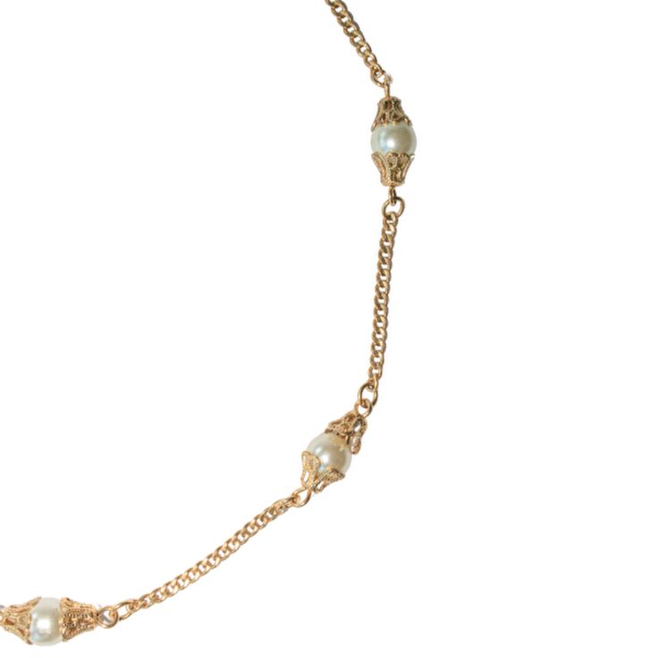 18K Gold Filled Pearl like beads 14-16 inches long Gold Filled, 18k Gold, United States, Beads, Gold