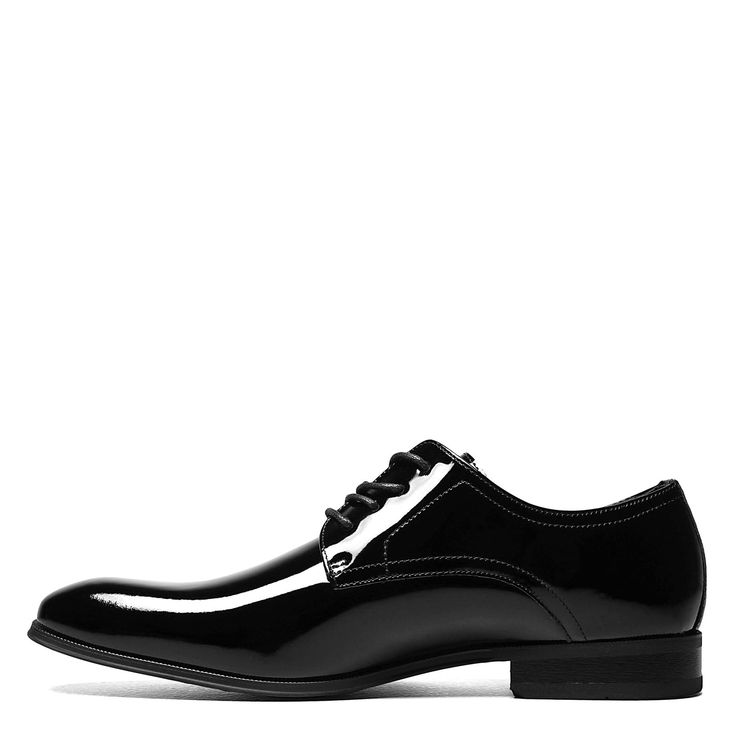 PRICES MAY VARY. Sleek and sophisticated, this streamline dress shoe perfects your special-occasion looks Patent leather upper Lace-up closure Leather linings Fully cushioned footbed with memory foam Dress Shoe, Mens Oxfords, Pharmacy Gifts, Formal Wear, Clean Lines, Patent Leather, Rubber Sole, Memory Foam, Classic Style