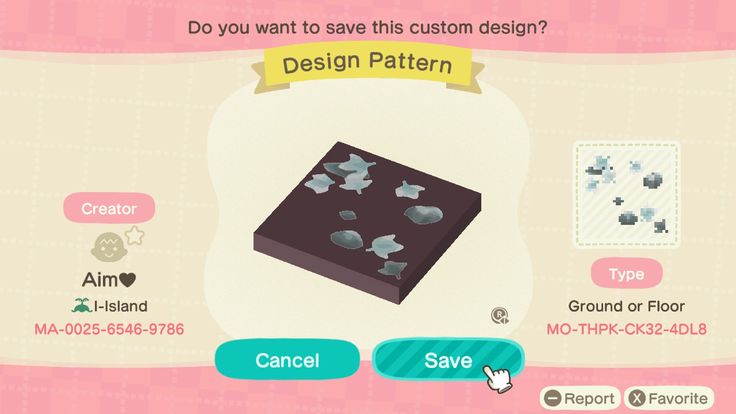 an animal crossing game screen with the caption do you want to save this custom design?