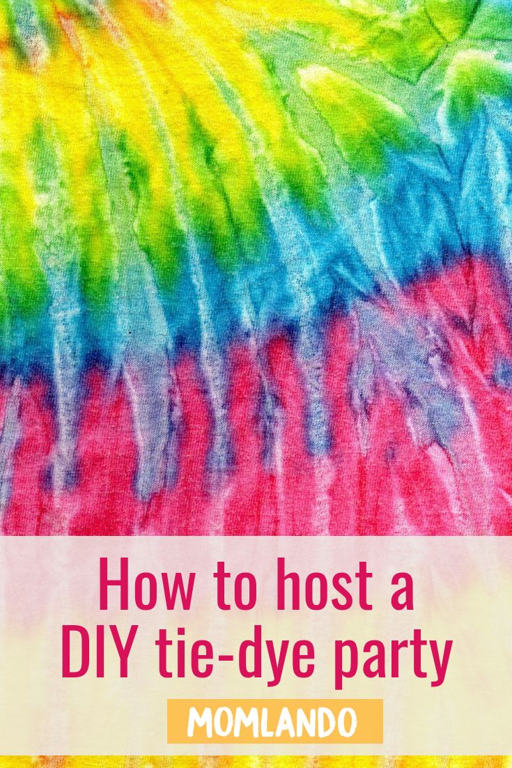 how to host a diy tie - dye party with momlando's free printables