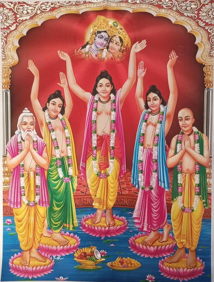 the four avatars of hindu deities are depicted in this painting