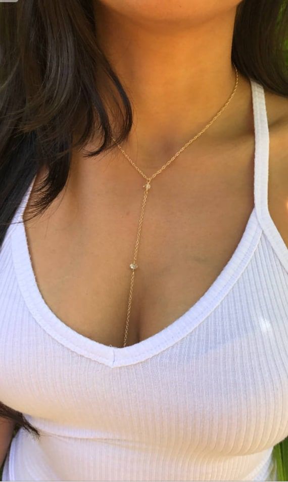 14k Gold Filled Herkimer diamond drop necklace with 4 stones.  Handmade in Hawaii Clavicle Chain Y-shape Drop Necklace, Gold Diamond Long Drop Necklace, Minimalist Long Drop Diamond Jewelry, Fine Jewelry With Delicate Long Drop Chain, Lariat Backdrop Necklace With Diamond Accents As A Gift, Delicate Diamond Drop Necklace, Fine Jewelry With Diamond Accents Long Drop, Long Drop Necklaces With Diamond Accents As Gift, Fine Jewelry With Long Drop Diamond Accents