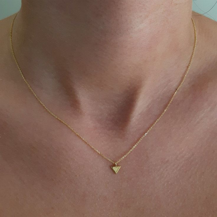 This elegant necklace it's perfect for everyday use.Tiny and shiny little gold necklace! The necklace is totally handmade the base material is 14k or 9k Solid Gold,White or Rose gold Metal information and dimensions details: ---------------- Width : 5.50mm Metal: Solid 9K Yellow ,White or Rose gold or Solid 14K Yellow ,White or Rose gold Solid gold chain 9k Yellow,White or Rose gold or Solid gold chain 14k Yellow,White or Rose gold The chain used is 0.8mm thick (approx. 0.031in) and has a spring Delicate Everyday Charm Necklace In Recycled Gold, Tiny Gold Pendant Necklace, Small Minimalist Necklace As A Gift, Small Minimalist Necklace Perfect For Gifts, Minimalist Small Necklace Perfect For Gifts, Small Minimalist Necklace For Gift, Dainty Recycled Gold Charm Necklaces For Everyday, Dainty Recycled Gold Charm Necklace For Everyday, Dainty Everyday Recycled Gold Charm Necklace