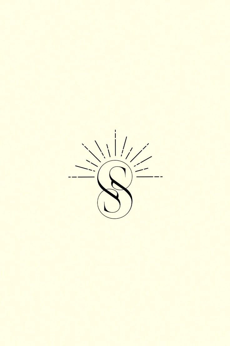 the letter s is shown in black and white