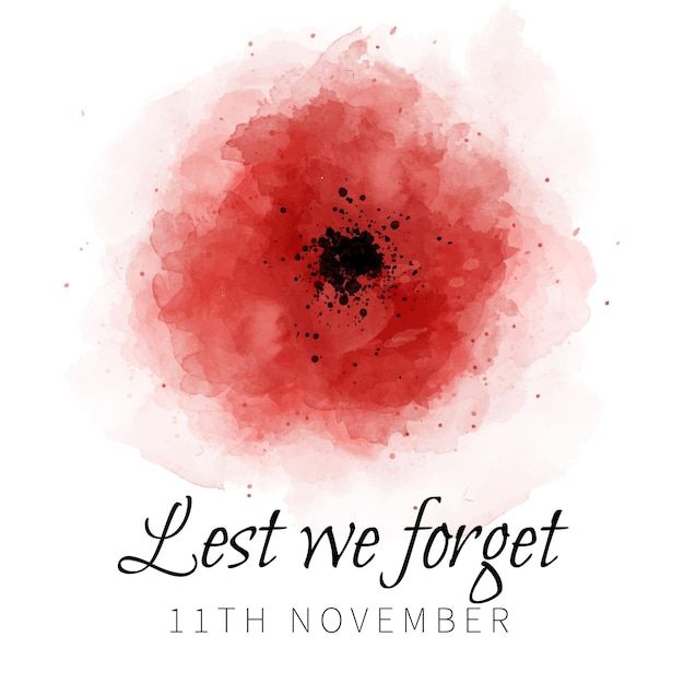 a red flower on a white background with the words, let't we forget