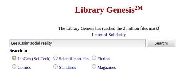 the library genesis 2 0 screen is shown in this screenshote, and it appears to be an error