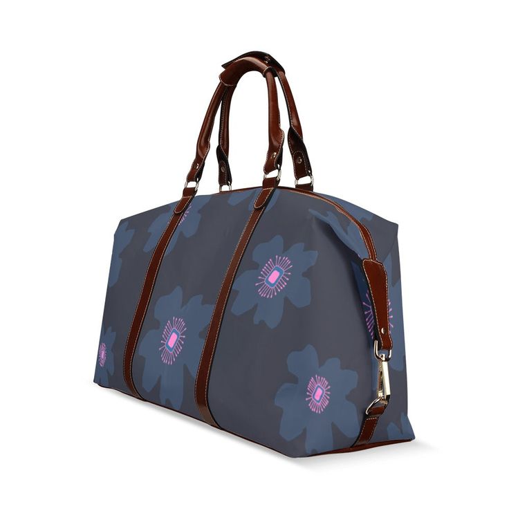 Hey there! I’m the Floral Weekender Bag, a great go-to for every small adventures. Whether you're heading out for a spontaneous weekend getaway, a cozy overnight stay, or just need a stylish carry-all, I’m here to make your travels easier and more fun. With my vibrant floral design, I'm sure to add a touch of joy and color to your journey.   Benefits:    Imagine yourself effortlessly packing me with your favorite outfits, ready to explore new places.  Picture a seamless travel experience where everything you need is neatly organized in one stylish bag.  Feel the ease of carrying a bag that's as durable as it is beautiful, keeping your items safe and dry no matter the weather.   About me | Floral Weekender Bag Hey, I'm the Floral Weekender Bag, designed to be both beautiful and practical. M Floral Bucket Hat, Grocery Tote Bag, Pink Hibiscus, Floral Handbags, Grocery Tote, Floral Accessories, Nylon Tote, Travel Wallets, Hey There