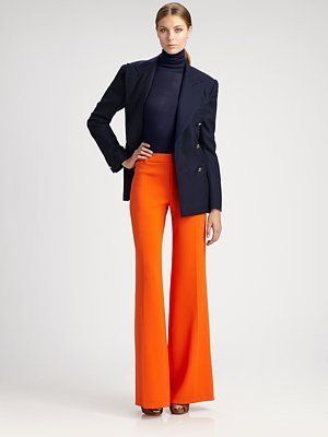 Orange Pants Outfit Work, Orange Pants Outfit, Pants Outfit Work, Orange Pants, Orange Outfit, Ralph Lauren Collection, Style Crush, Men's Apparel, Professional Outfits