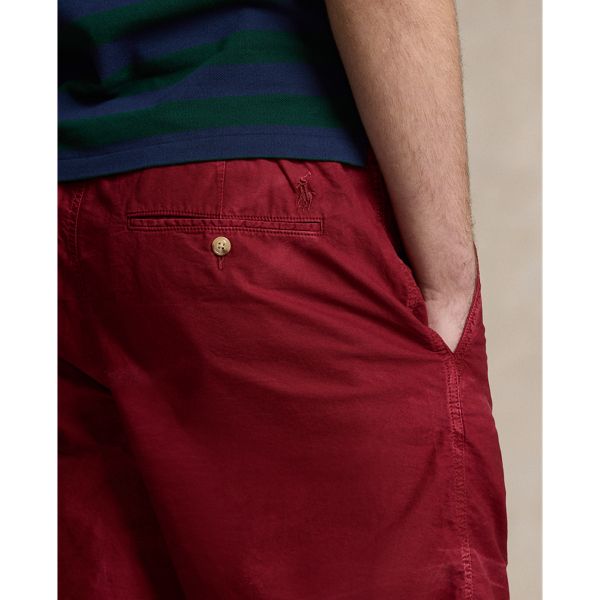 This pair of our classic Polo Prepster shorts is made with cotton oxford cloth and garment-dyed for tonal dimension. Casual Solid Color Cotton Bermuda Shorts, Casual Solid Cotton Bermuda Shorts, Classic Relaxed Fit Shorts With Side Pockets, Classic Cotton Bermuda Bottoms, Classic Bermuda Cotton Bottoms, Casual Cotton Bermuda Shorts With Welt Pockets, Classic Cotton Shorts With Side Pockets, Ralph Lauren Cotton Shorts, Solid Cotton Shorts With Welt Pockets