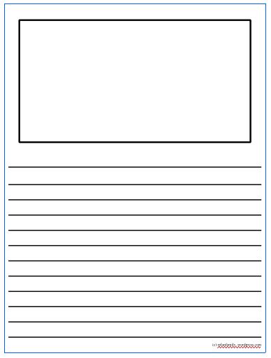 a blank paper with lines in the middle and one line at the bottom that has been drawn