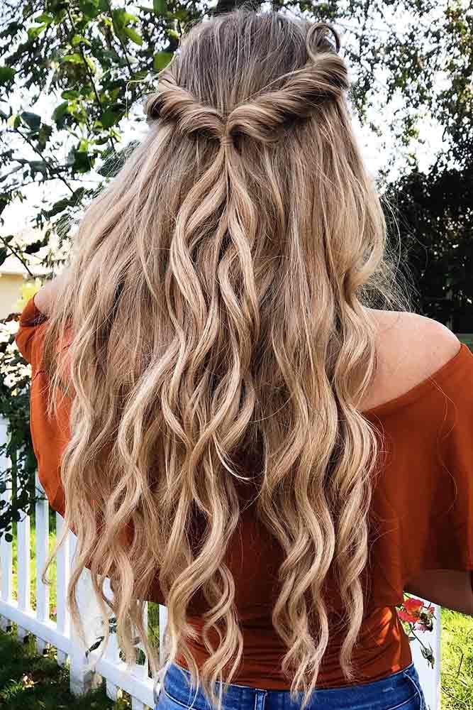 We are in a need of fresh spring hairstyles as the warmer days are right around the corner. The temperature is rising, flowers are blooming, birds are singing, we are wearing fewer items of clothes, and new hair trends start popping up. #hairstyles #longhairstyles #hairstylesforlonghair Luxy Hair Extensions, Luxy Hair, Prom Hair Down, Hairstyles Updo, Spring Hairstyles, Prom Hairstyles, Easy Hairstyles For Long Hair, Half Up Hair, Winter Hairstyles