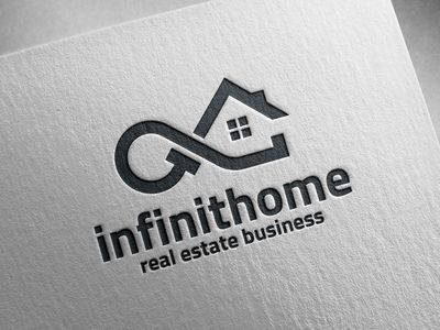 the logo for infinitihome real estate business is shown on a white paper