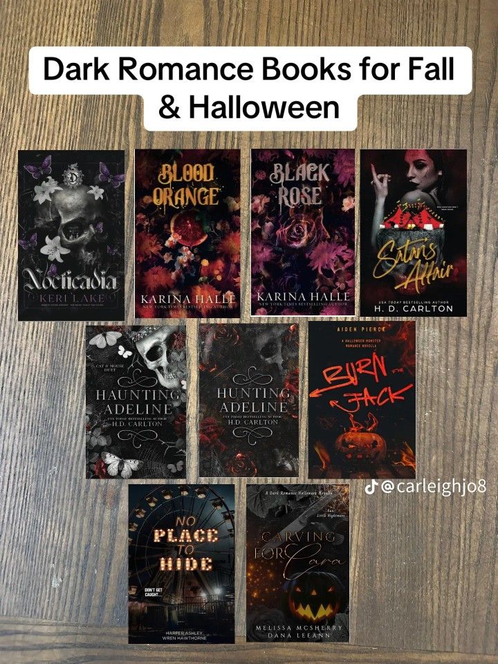 dark romance books for fall and halloween