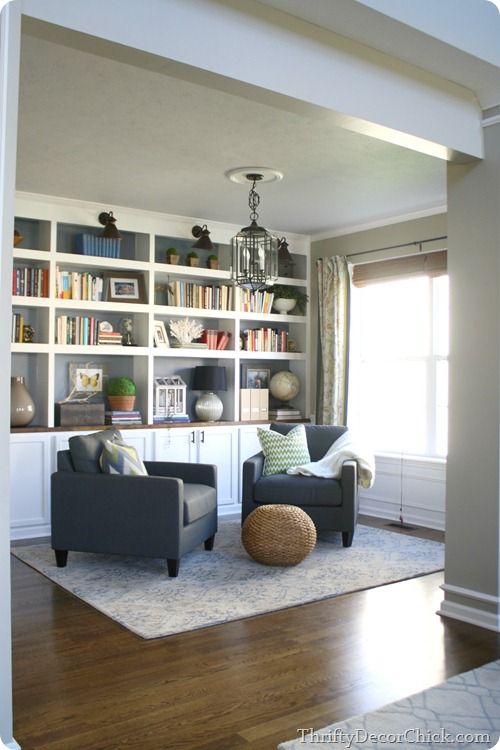 the living room is clean and ready for us to use it's new furniture