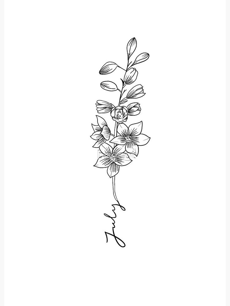 a black and white drawing of flowers with the word joy written in cursive writing