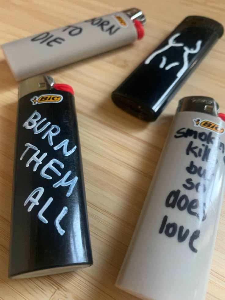 writing on lighters Gas Lighter Quotes, Hand Painted Lighters, Lighters Design, Gifts For Smokers, Funny Lighters, Lighter Decor, Drawing On Lighter, Cool Lighter Designs, Cool Lighter Aesthetic